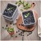 Recycled Plastic Crisp Produce Storage Containers with Lid and Colander Basket, 8.32" x 6.32" x 3.76", Clear/Gray